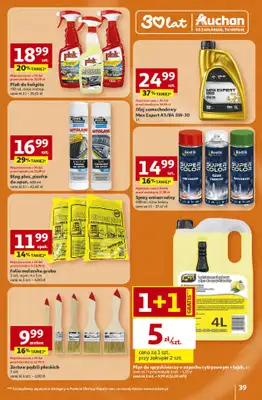Auchan - gazetka promocyjna Gazetka 30 Lat Hipermarket Auchan od czwartku 16.04 do środy 22.04 - strona 39