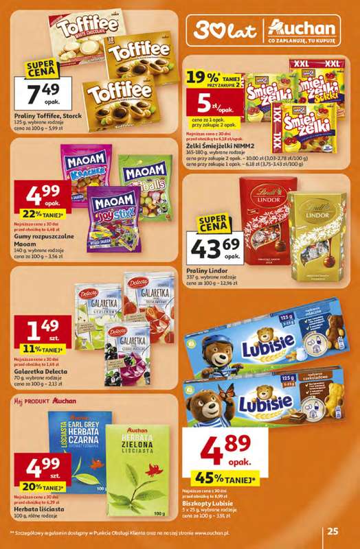 Auchan - gazetka promocyjna Gazetka 30 Lat Hipermarket Auchan od czwartku 16.04 do środy 22.04 - strona 25