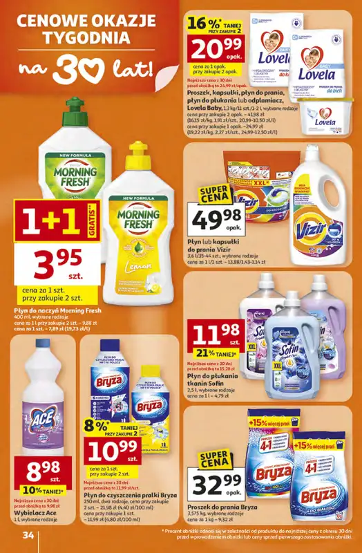 Auchan - gazetka promocyjna Gazetka 30 Lat Hipermarket Auchan od czwartku 16.04 do środy 22.04 - strona 34