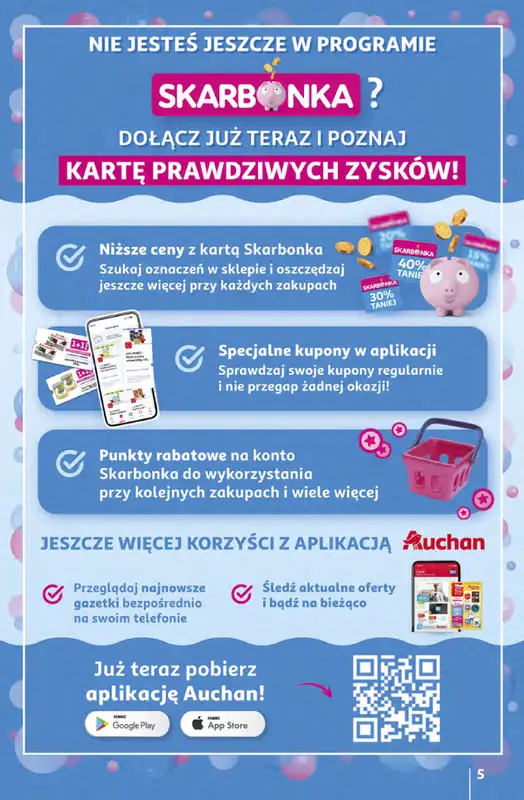 Auchan - gazetka promocyjna Gazetka 30 Lat Hipermarket Auchan od czwartku 16.04 do środy 22.04 - strona 5