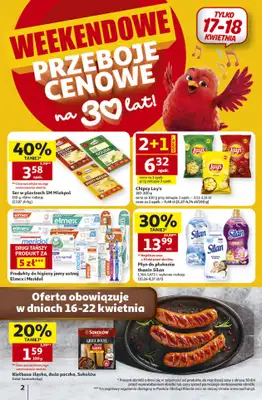 Auchan - gazetka promocyjna Gazetka 30 Lat Hipermarket Auchan od czwartku 16.04 do środy 22.04 - strona 2