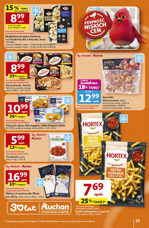 Auchan - gazetka promocyjna Gazetka 30 Lat Hipermarket Auchan od czwartku 16.04 do środy 22.04 - strona 21