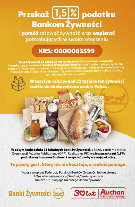 Auchan - gazetka promocyjna Gazetka 30 Lat Hipermarket Auchan od czwartku 16.04 do środy 22.04 - strona 44