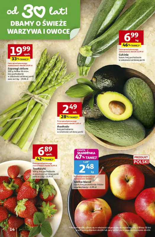 Auchan - gazetka promocyjna Gazetka 30 Lat Hipermarket Auchan od czwartku 16.04 do środy 22.04 - strona 14