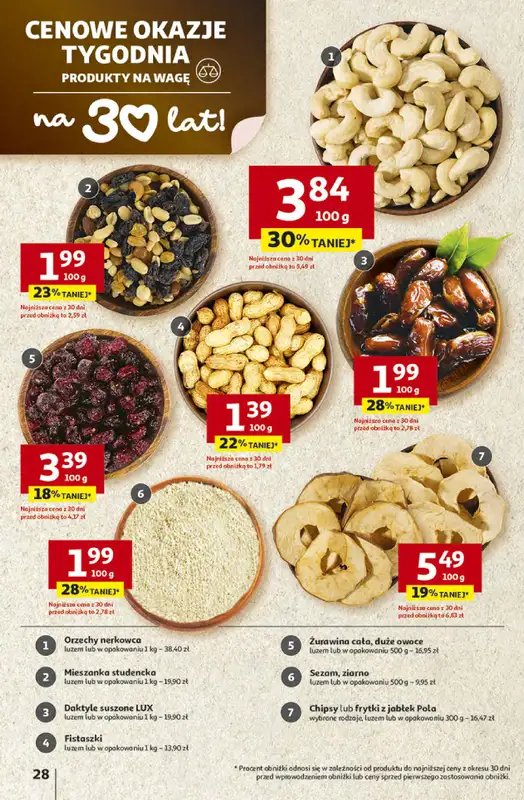 Auchan - gazetka promocyjna Gazetka 30 Lat Hipermarket Auchan od czwartku 16.04 do środy 22.04 - strona 28