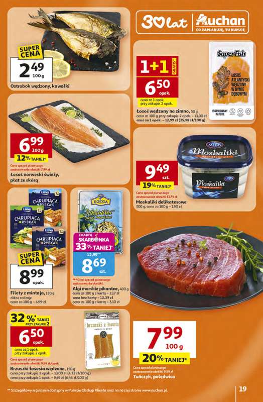 Auchan - gazetka promocyjna Gazetka 30 Lat Hipermarket Auchan od czwartku 16.04 do środy 22.04 - strona 19