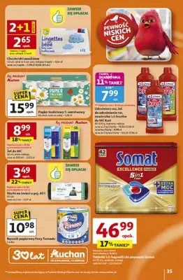 Auchan - gazetka promocyjna Gazetka 30 Lat Hipermarket Auchan od czwartku 16.04 do środy 22.04 - strona 35