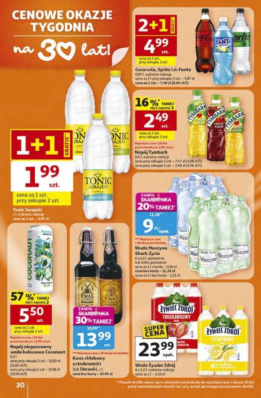 Auchan - gazetka promocyjna Gazetka 30 Lat Hipermarket Auchan od czwartku 16.04 do środy 22.04 - strona 30