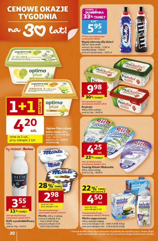 Auchan - gazetka promocyjna Gazetka 30 Lat Hipermarket Auchan od czwartku 16.04 do środy 22.04 - strona 20