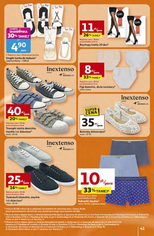 Auchan - gazetka promocyjna Gazetka 30 Lat Hipermarket Auchan od czwartku 16.04 do środy 22.04 - strona 41