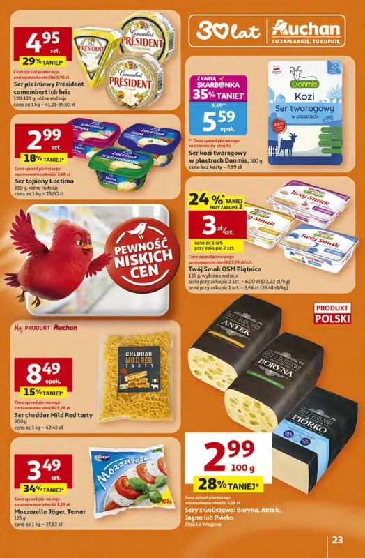 Auchan - gazetka promocyjna Gazetka 30 Lat Hipermarket Auchan od czwartku 16.04 do środy 22.04 - strona 23
