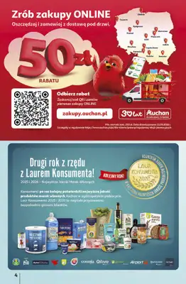 Auchan - gazetka promocyjna Gazetka 30 Lat Hipermarket Auchan od czwartku 16.04 do środy 22.04 - strona 4