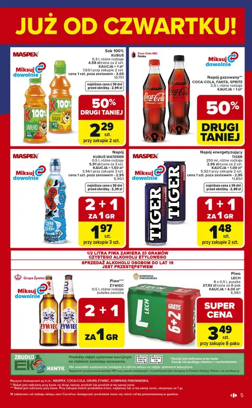 Carrefour Market - gazetka promocyjna Gazetka Weekend promek już od czwartku od czwartku 16.04 do soboty 18.04 - strona 5