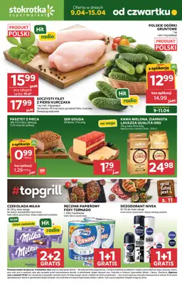 Stokrotka - gazetka promocyjna Gazetka Supermarket od czwartku 09.04 do środy 15.04