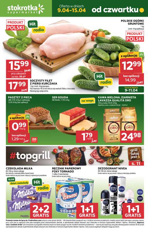 Stokrotka - gazetka promocyjna Gazetka Supermarket od czwartku 09.04 do środy 15.04