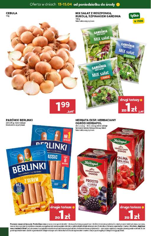 Stokrotka - gazetka promocyjna Hity na start od poniedziałku 13.04 do środy 15.04 - strona 2