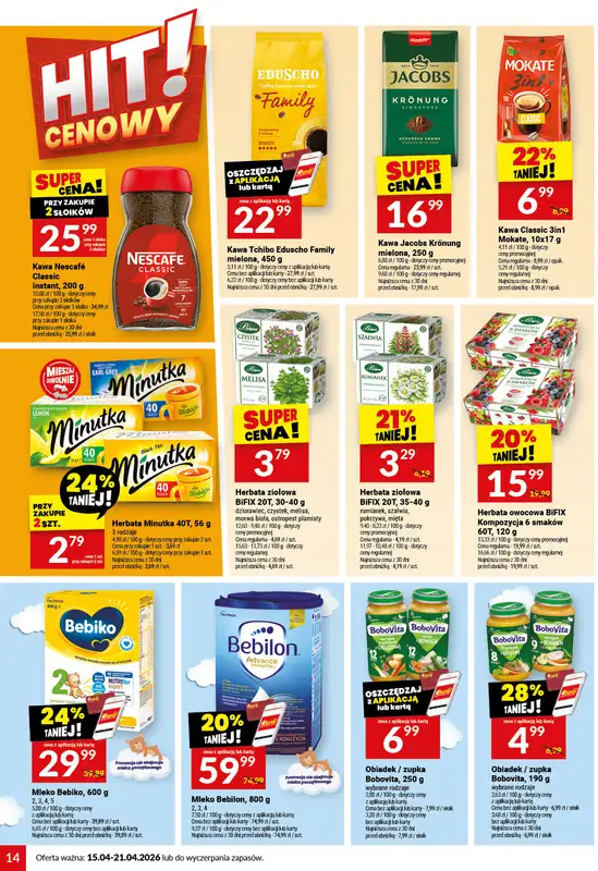 Twój Market - gazetka promocyjna Gazetka od środy 15.04 do wtorku 21.04 - strona 14