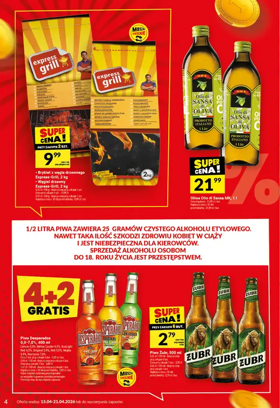 Twój Market - gazetka promocyjna Gazetka od środy 15.04 do wtorku 21.04 - strona 4