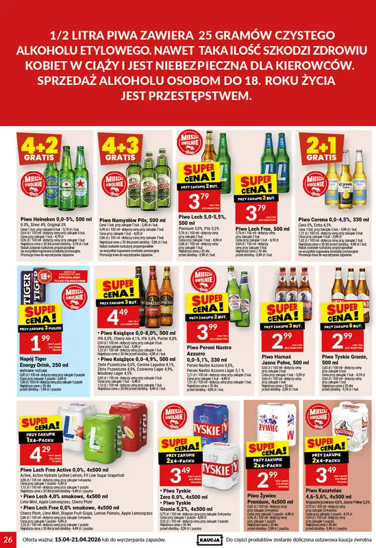 Twój Market - gazetka promocyjna Gazetka od środy 15.04 do wtorku 21.04 - strona 26