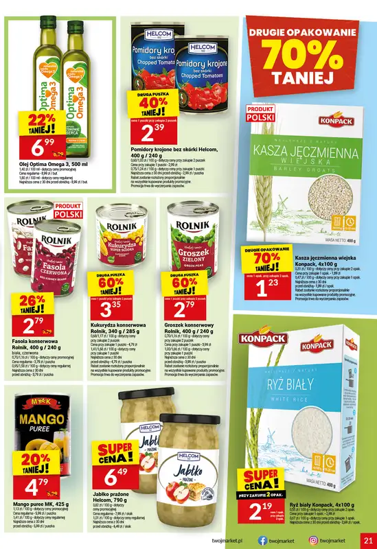 Twój Market - gazetka promocyjna Gazetka od środy 15.04 do wtorku 21.04 - strona 21