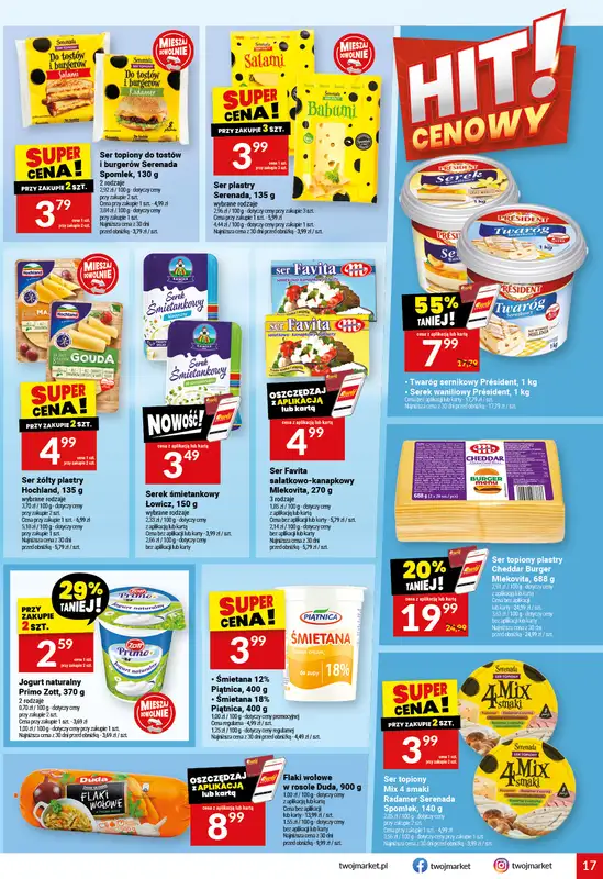 Twój Market - gazetka promocyjna Gazetka od środy 15.04 do wtorku 21.04 - strona 17