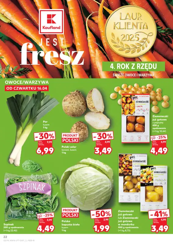 Kaufland - gazetka promocyjna Gazetka Tygodnia  do środy 22.04 - strona 22