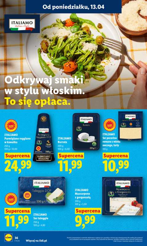 Lidl - gazetka promocyjna Oferta od poniedziałku od poniedziałku 13.04 do środy 15.04 - strona 36