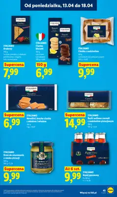 Lidl - gazetka promocyjna Oferta od poniedziałku od poniedziałku 13.04 do środy 15.04 - strona 45