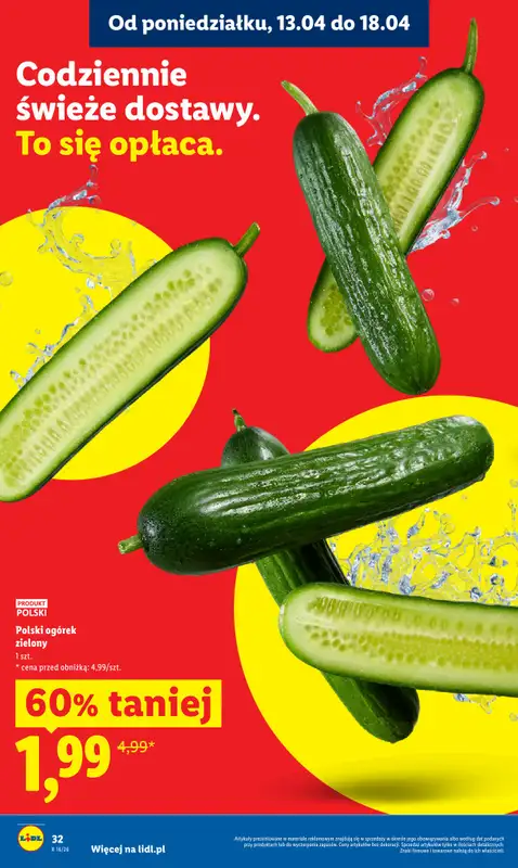 Lidl - gazetka promocyjna Oferta od poniedziałku od poniedziałku 13.04 do środy 15.04 - strona 32