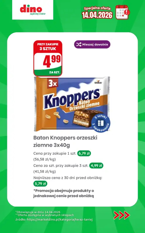 Dino - gazetka promocyjna Specjalna oferta na 14.04.2026 - promocje spoza gazetki od wtorku 14.04 do wtorku 14.04 - strona 7