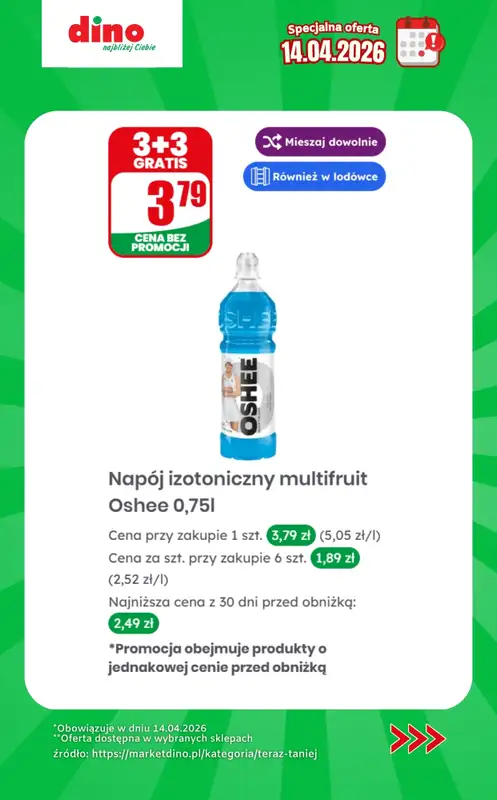 Dino - gazetka promocyjna Specjalna oferta na 14.04.2026 - promocje spoza gazetki od wtorku 14.04 do wtorku 14.04 - strona 10