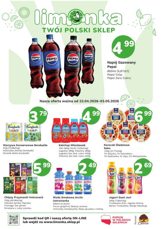 Limonka - gazetka promocyjna Gazetka od czwartku 23.04 do niedzieli 03.05