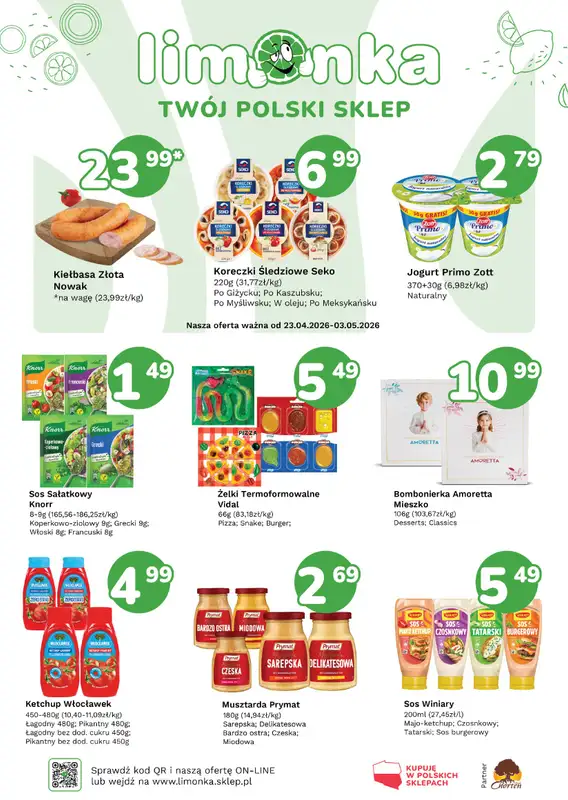 Limonka - gazetka promocyjna Plakat promocyjny od czwartku 23.04 do niedzieli 03.05 - strona 2