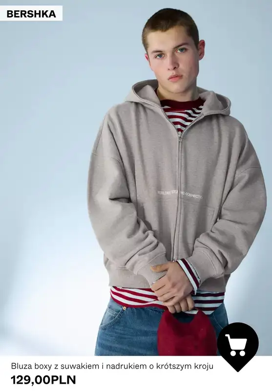 Bershka - gazetka promocyjna Bluzy męskie od 119,00 PLN od wtorku 14.04  - strona 9