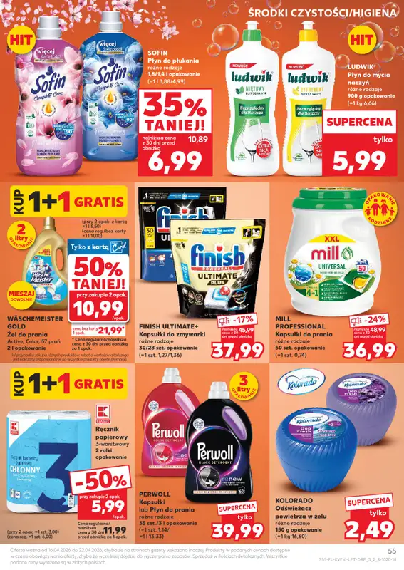 Kaufland - gazetka promocyjna Gazetka Tygodnia od czwartku 16.04 do środy 22.04 - strona 55