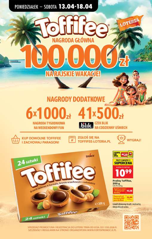 Biedronka - gazetka promocyjna Od poniedziałku od poniedziałku 13.04 do soboty 18.04 - strona 62