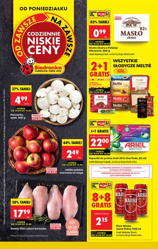 Biedronka - gazetka promocyjna Od poniedziałku, Z ladą tradycyjną od poniedziałku 13.04 do soboty 18.04