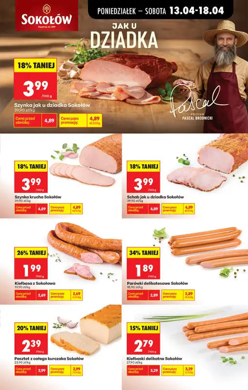 Biedronka - gazetka promocyjna Od poniedziałku, Z ladą tradycyjną od poniedziałku 13.04 do soboty 18.04 - strona 37