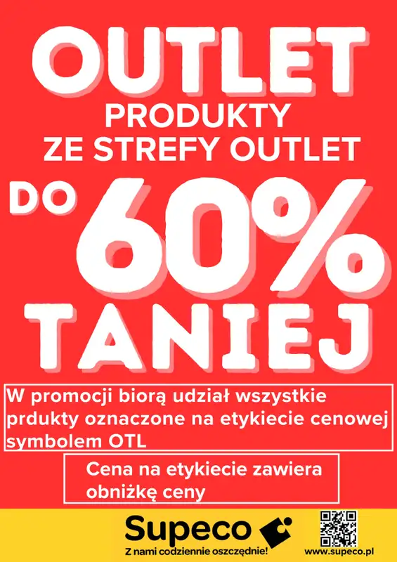 Supeco - gazetka promocyjna OUTLET  