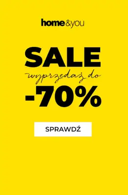 home&you - gazetka promocyjna SALE do -70% od wtorku 14.04 do poniedziałku 20.04