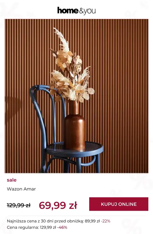 home&you - gazetka promocyjna SALE do -70% od wtorku 14.04 do poniedziałku 20.04 - strona 12