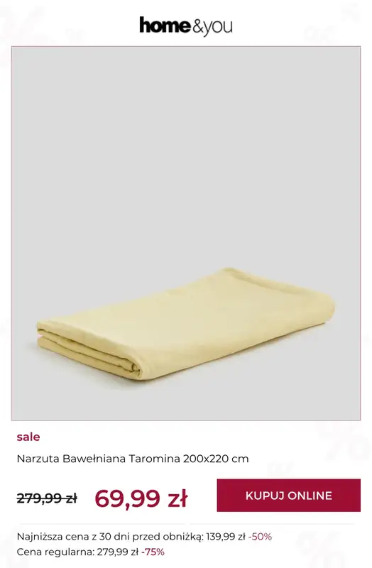 home&you - gazetka promocyjna SALE do -70% od wtorku 14.04 do poniedziałku 20.04 - strona 4