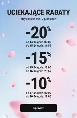 Smyk - gazetka promocyjna Uciekające rabaty! od wtorku 14.04 do poniedziałku 20.04