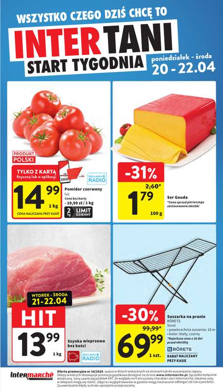 Intermarche - gazetka promocyjna Gazetka od czwartku 16.04 do środy 22.04 - strona 44