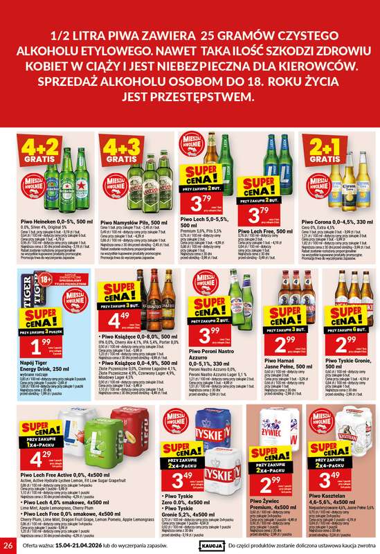 Twój Market - gazetka promocyjna Gazetka od środy 15.04 do wtorku 21.04 - strona 26