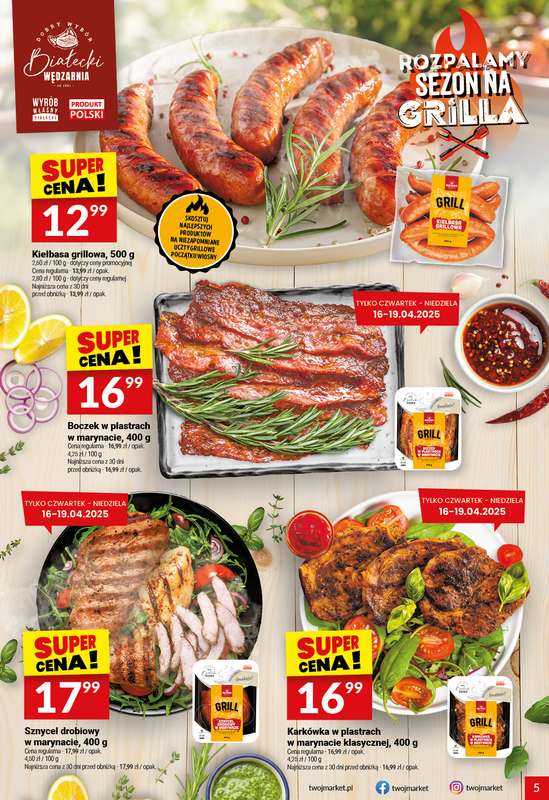 Twój Market - gazetka promocyjna Gazetka od środy 15.04 do wtorku 21.04 - strona 5