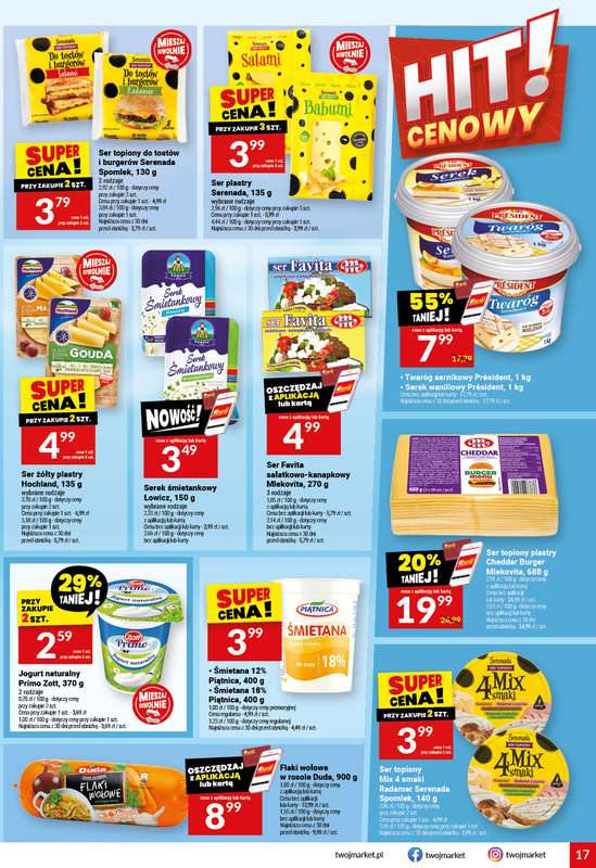 Twój Market - gazetka promocyjna Gazetka od środy 15.04 do wtorku 21.04 - strona 17