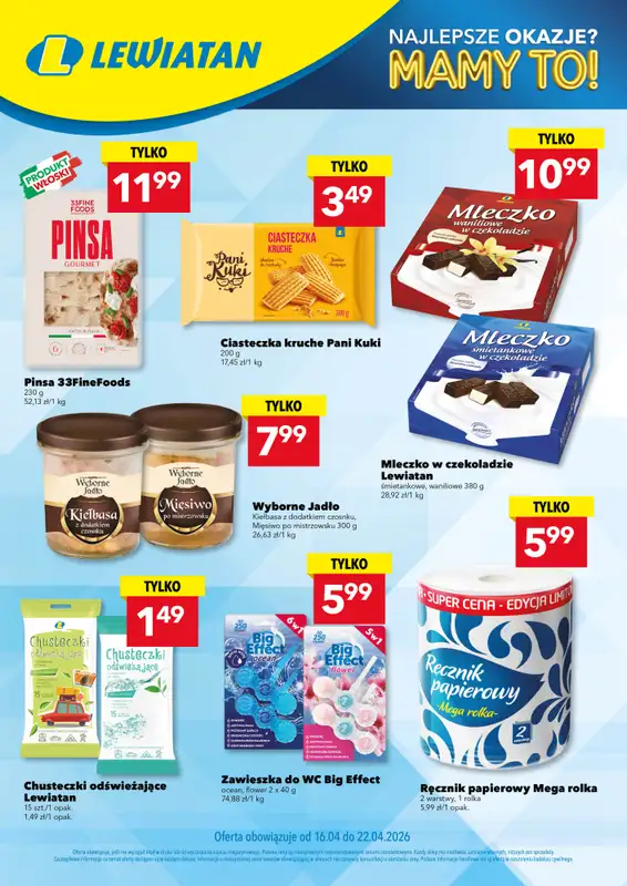 LEWIATAN - gazetka promocyjna Najlepsze okazje? MAMY TO w Lewiatanie  