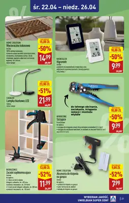 Aldi - gazetka promocyjna Gubin, ul. 3-maja 8: WIELKIE OTWARCIE już w ŚRODĘ: 22.04! od środy 22.04 do niedzieli 26.04 - strona 21