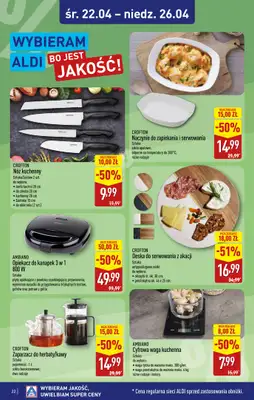 Aldi - gazetka promocyjna Gubin, ul. 3-maja 8: WIELKIE OTWARCIE już w ŚRODĘ: 22.04! od środy 22.04 do niedzieli 26.04 - strona 22